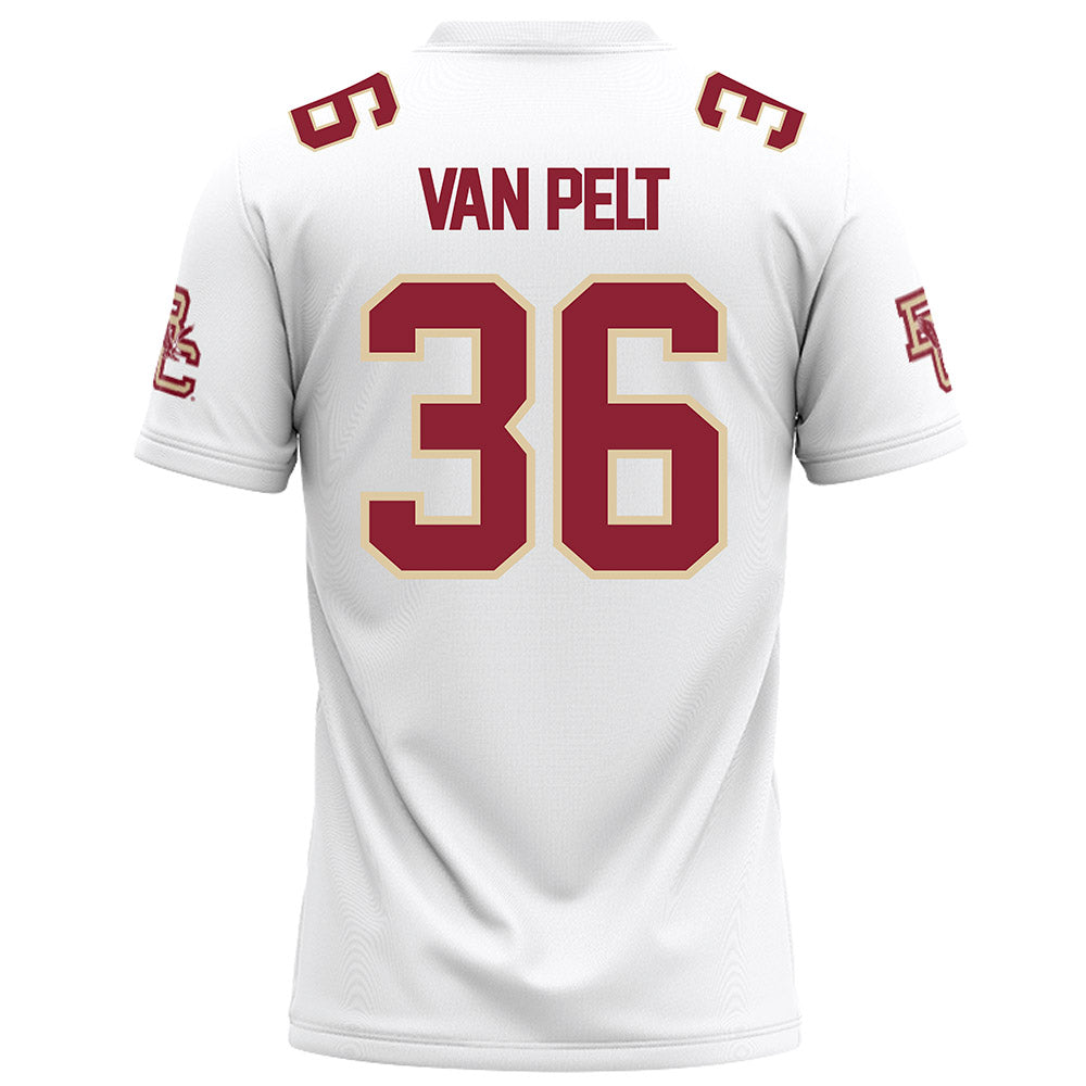 Boston College - NCAA Football : Billy Van Pelt - White Football Jersey