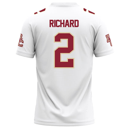 Boston College - NCAA Football : Turbo Richard - White Football Jersey-1
