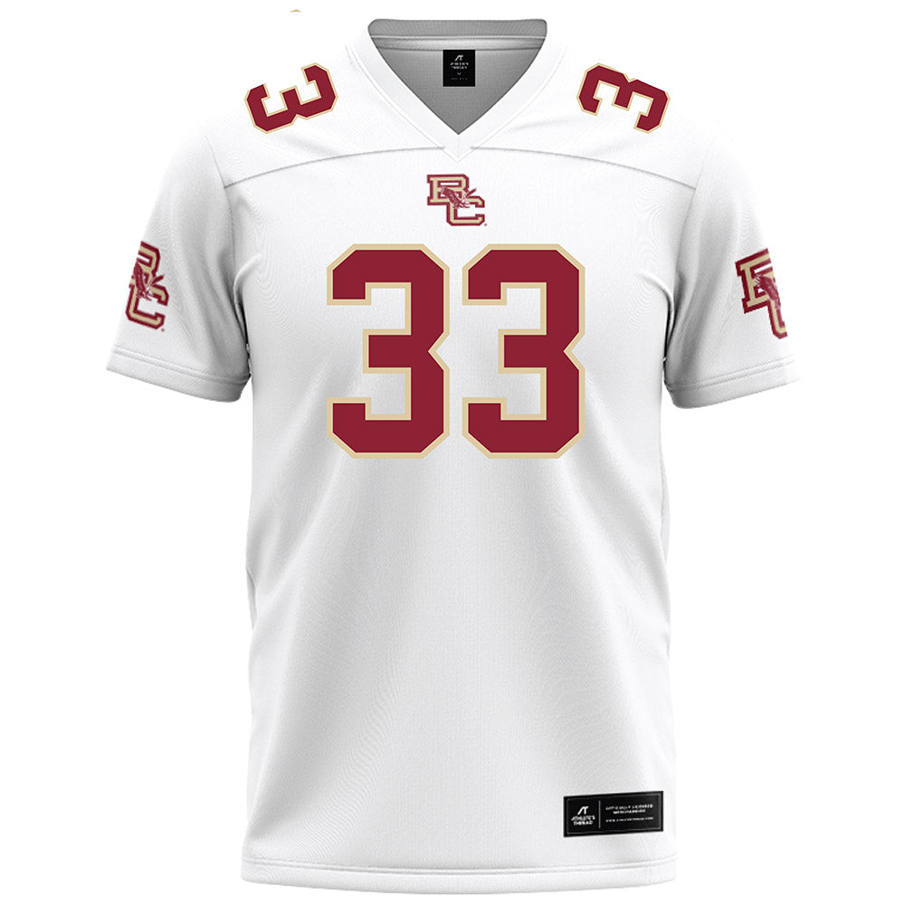 Boston College - NCAA Football : Owen McGowan - White Football Jersey