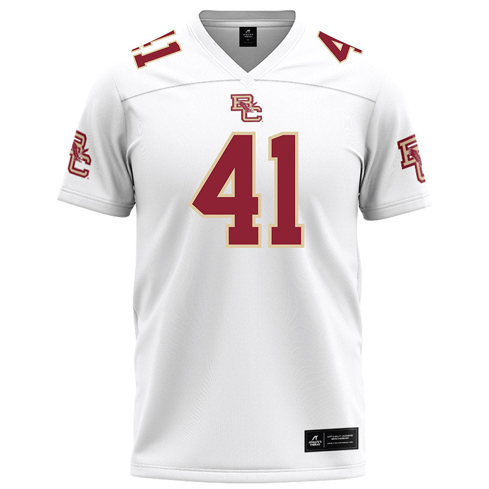 Boston College - NCAA Football : Favor Bate - White Football Jersey-0