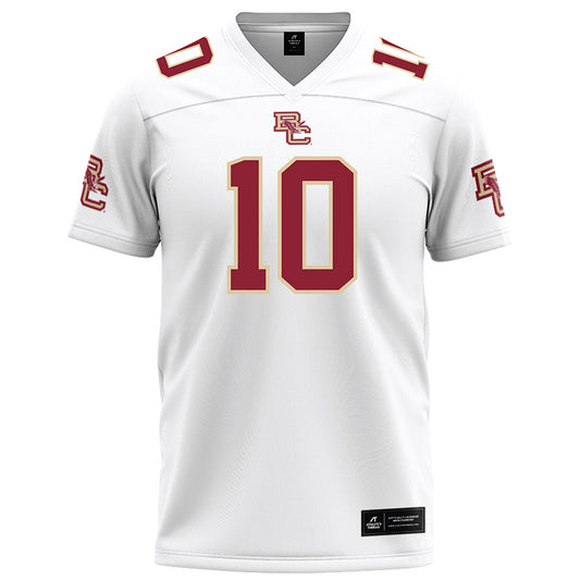 Boston College - NCAA Football : Syair Torrence - White Football Jersey-0