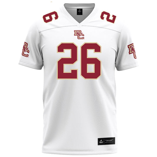 Boston College - NCAA Football : Syair Torrence - White Football Jersey