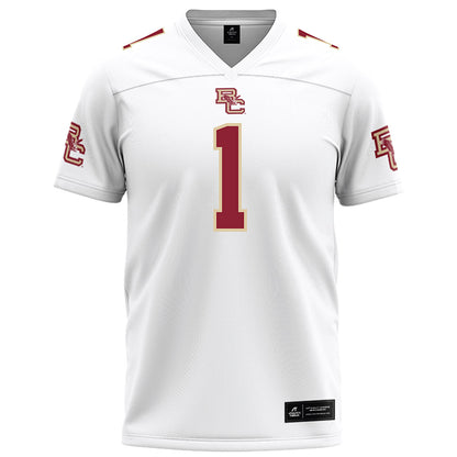 Boston College - NCAA Football : Thomas Castellanos - White Football Jersey