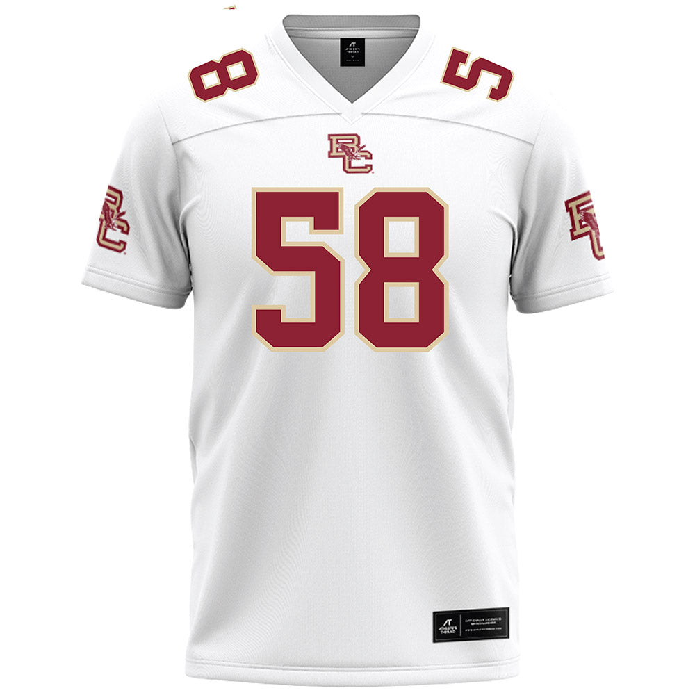 Boston College - NCAA Football : Will Straka - White Football Jersey-0