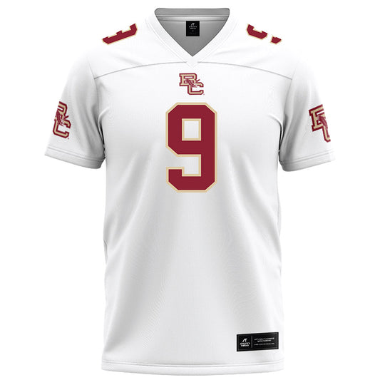 Boston College - NCAA Football : dylan lonergan - White Football Jersey-0