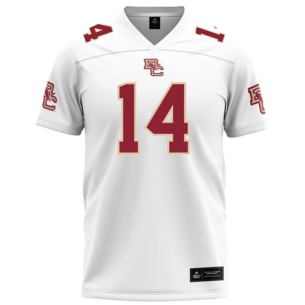 Boston College - NCAA Football : Nedrick Boldin Jr - White Football Jersey-0