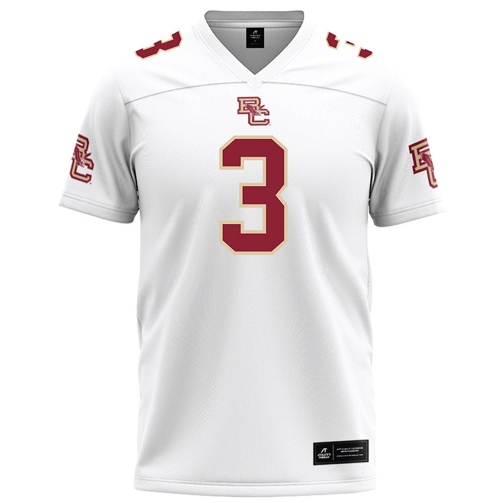 Boston College - NCAA Football : Khari Johnson - White Football Jersey