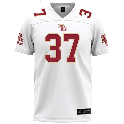 Boston College - NCAA Football : Zach Schnorrbusch - White Football Jersey