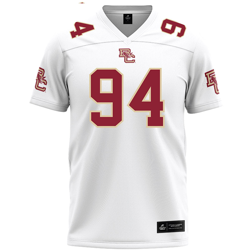 Boston College - NCAA Football : Jayzen Flint - White Football Jersey-0