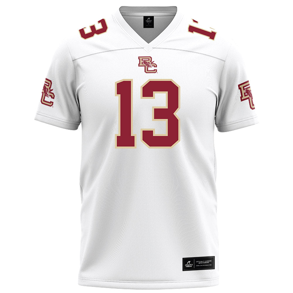 Boston College - NCAA Football : Max Tucker - White Football Jersey