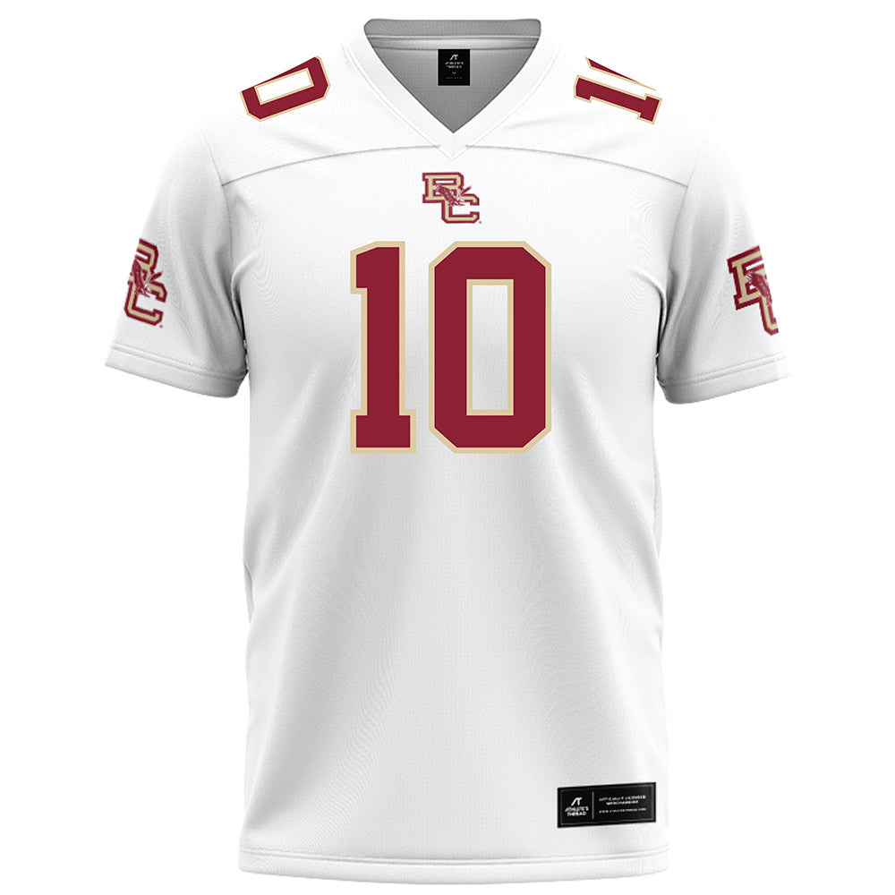 Boston College - NCAA Football : Shaker Reisig - White Football Jersey-0