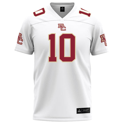 Boston College - NCAA Football : Shaker Reisig - White Football Jersey-0