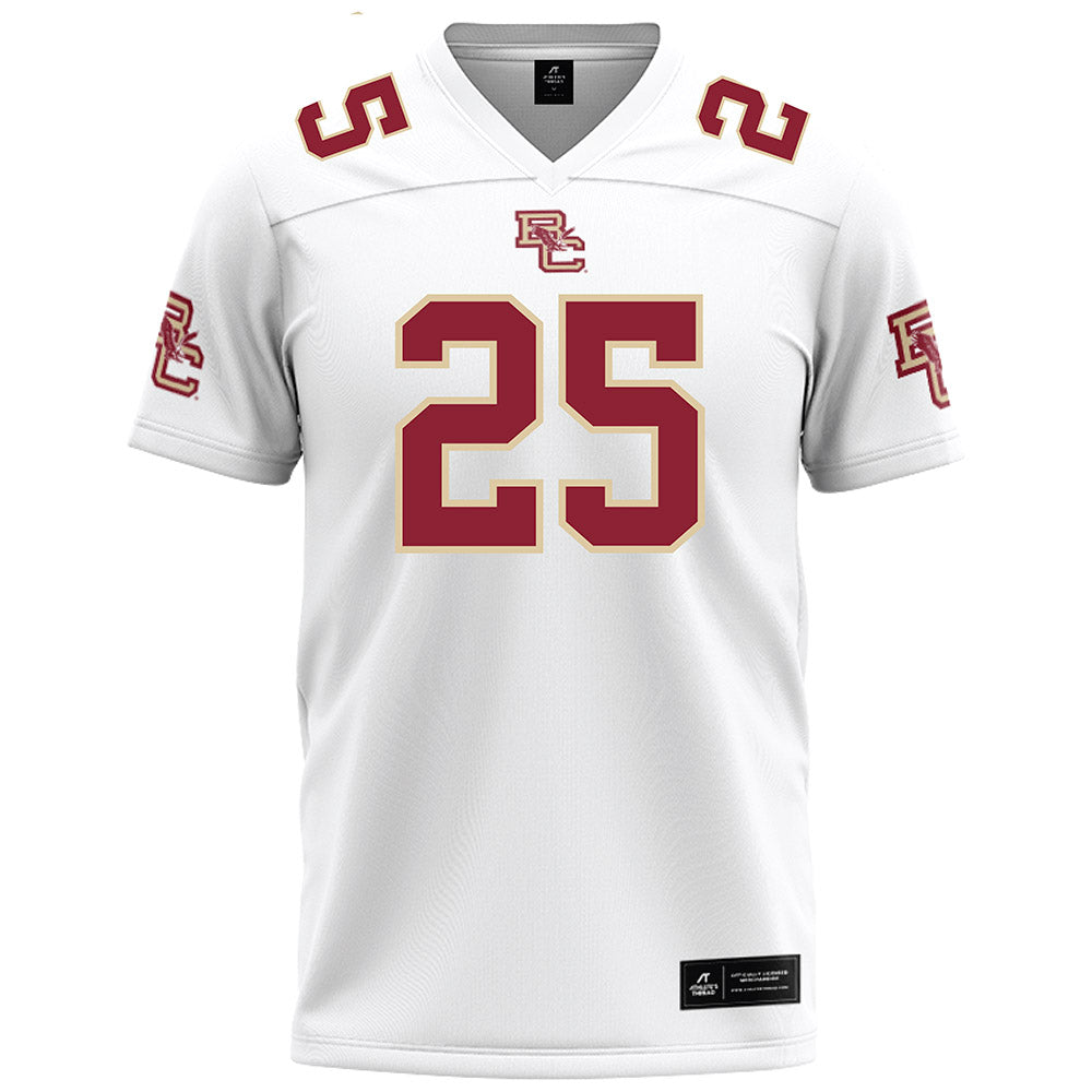 Boston College - NCAA Football : Andy Quinn - White Football Jersey-0
