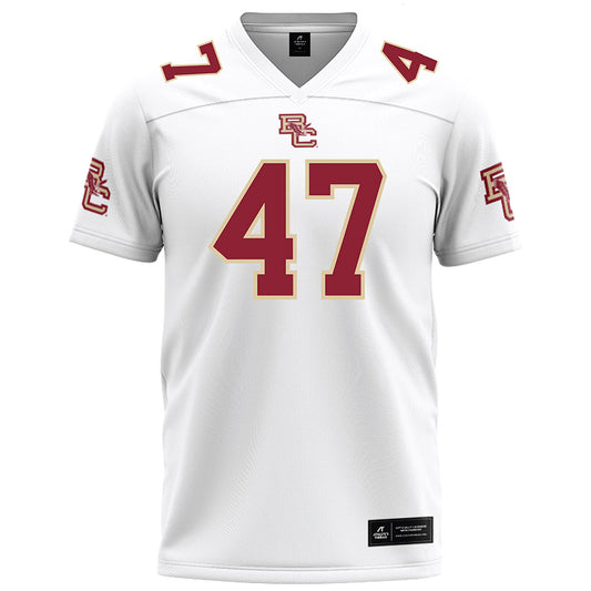 Boston College - NCAA Football : Caden Bowling - White Football Jersey