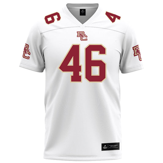 Boston College - NCAA Football : Dominic DeSarno - White Football Jersey-0
