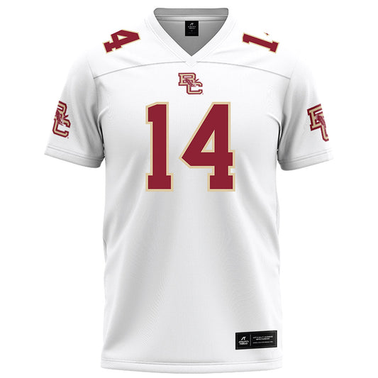 Boston College - NCAA Football : Ashton Cunningham - White Football Jersey-0