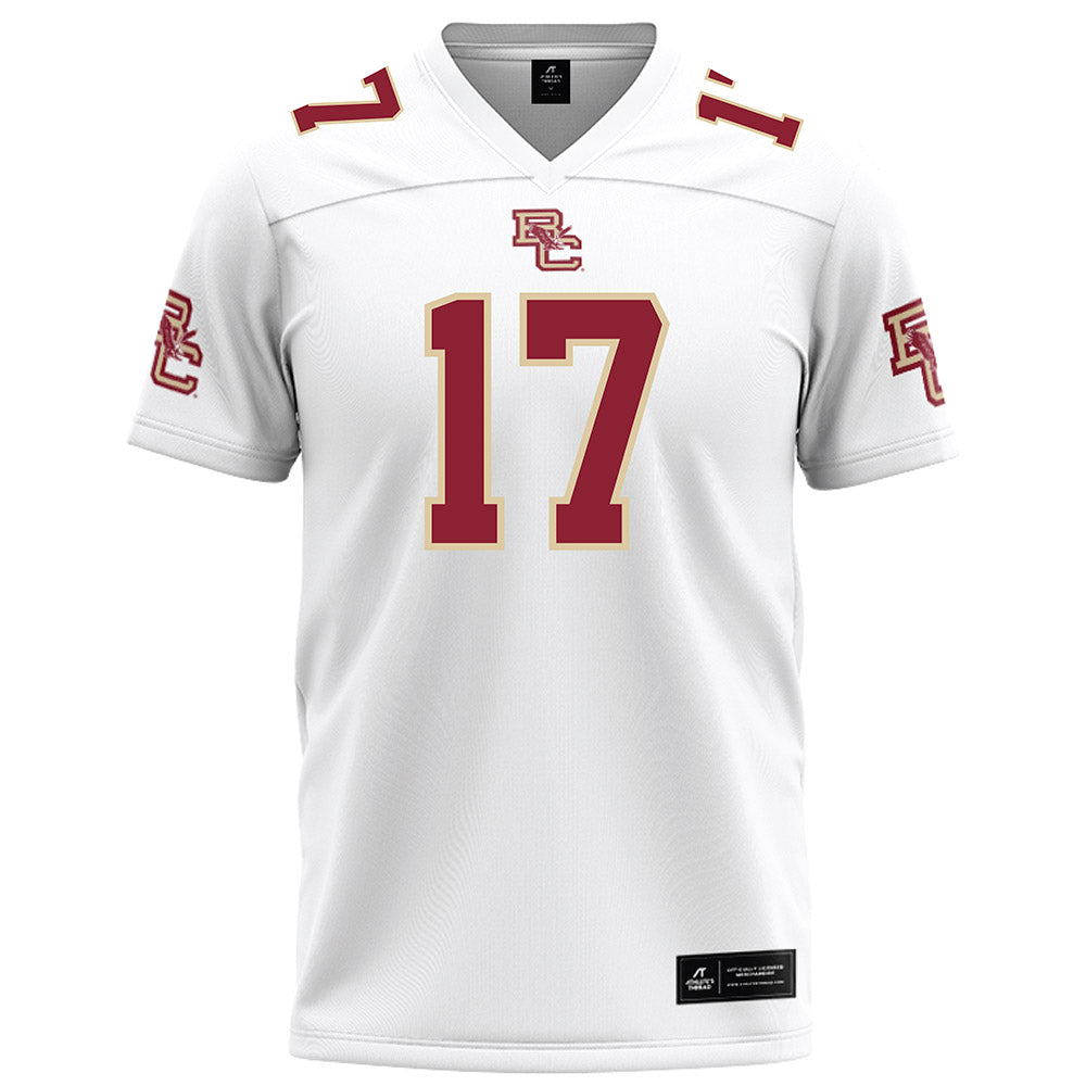 Boston College - NCAA Football : Jeremiah Franklin - White Football Jersey