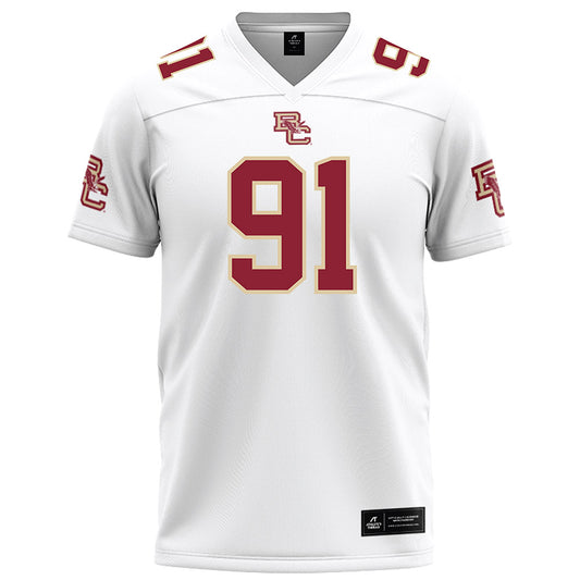 Boston College - NCAA Football : Makai Byerson - White Football Jersey-0