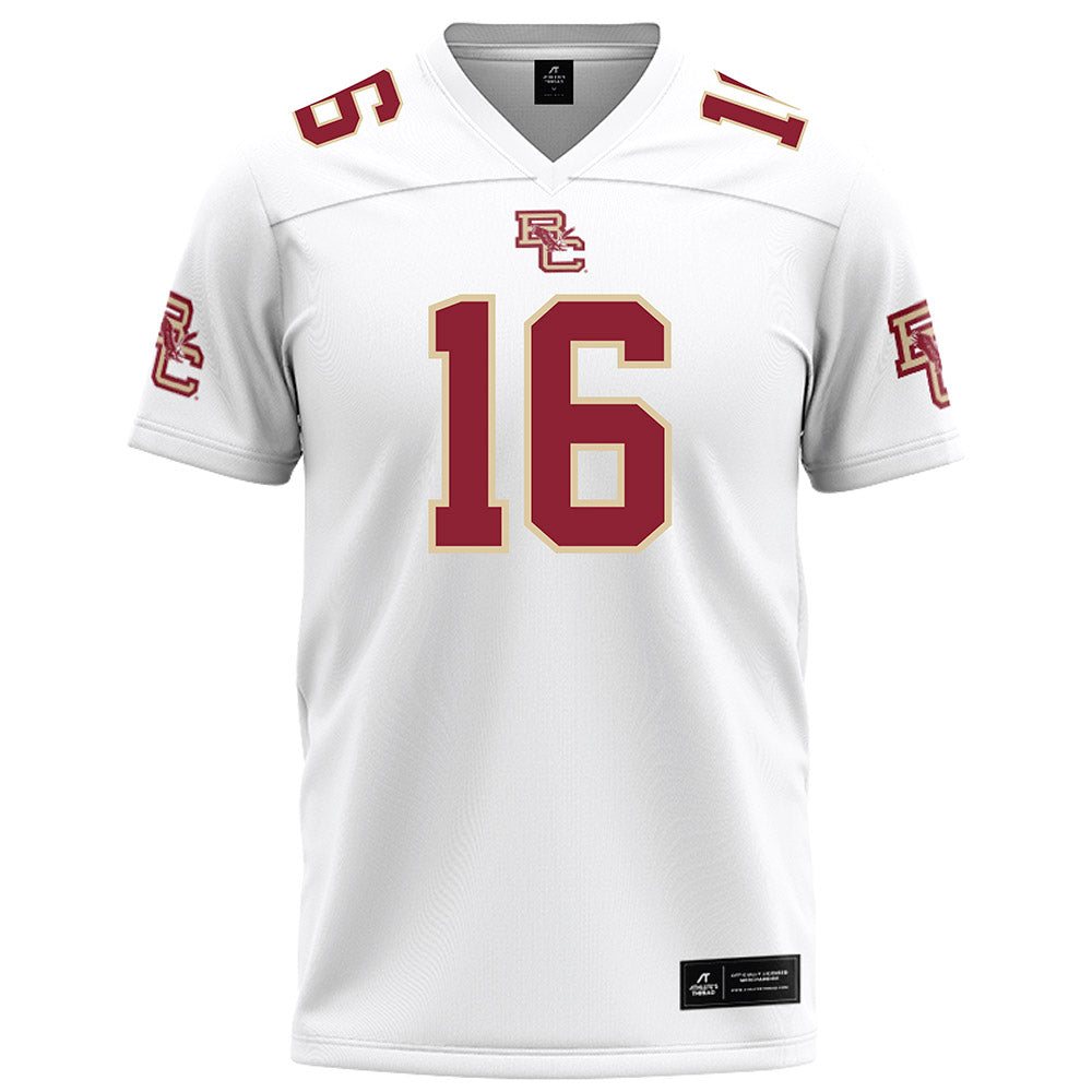 Boston College - NCAA Football : Isaiah Farris - White Football Jersey-0