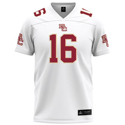 Boston College - NCAA Football : Isaiah Farris - White Football Jersey-0
