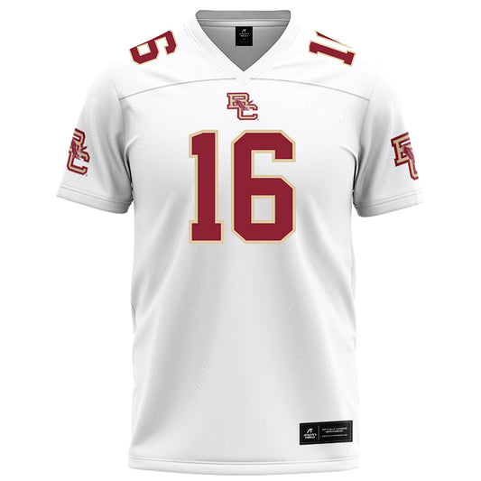 Boston College - NCAA Football : Isaiah Farris - White Football Jersey-0
