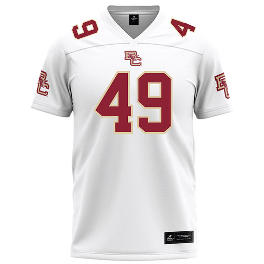 Boston College - NCAA Football : Cooper Crook - White Football Jersey-0