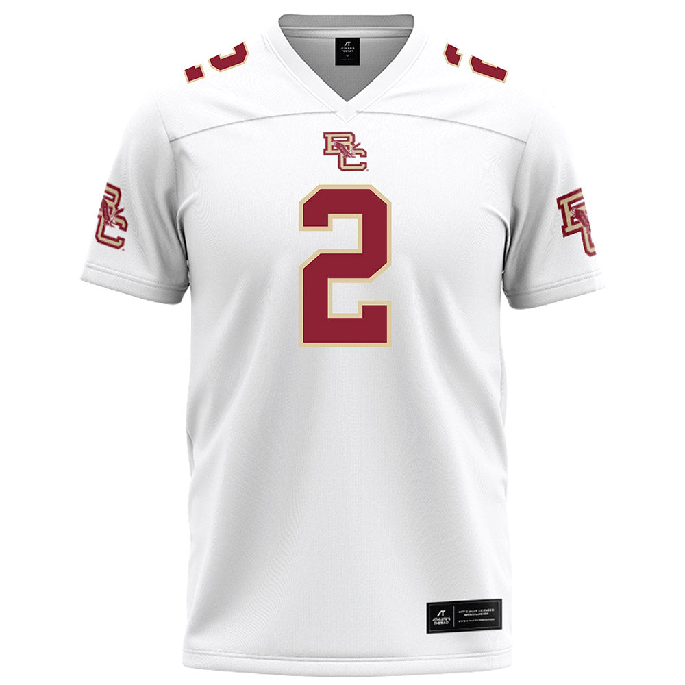 Boston College - NCAA Football : Turbo Richard - White Football Jersey-0