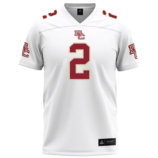 Boston College - NCAA Football : Turbo Richard - White Football Jersey-0