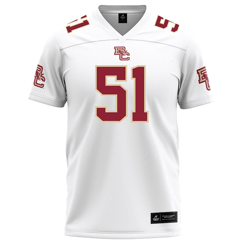 Boston College - NCAA Football : Amir Johnson - White Football Jersey-0