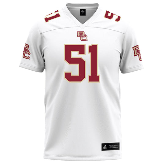 Boston College - NCAA Football : Amir Johnson - White Football Jersey-0