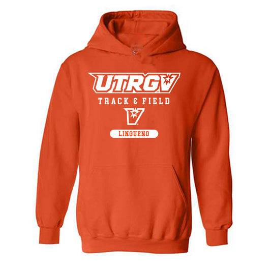 UTRGV - NCAA Women's Track & Field : Ashley Lingueno - Classic Shersey Hooded Sweatshirt-0