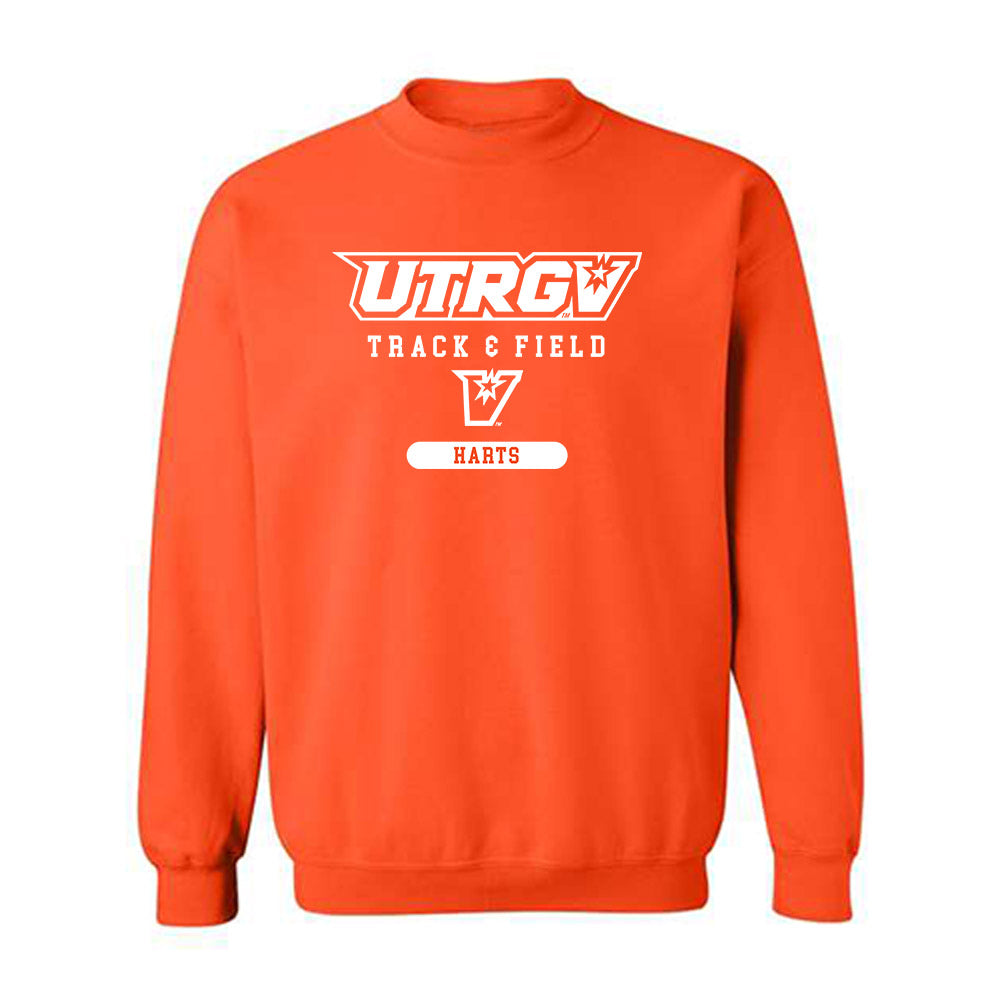 UTRGV - NCAA Men's Track & Field : Jamari Harts - Classic Shersey Crewneck Sweatshirt-0