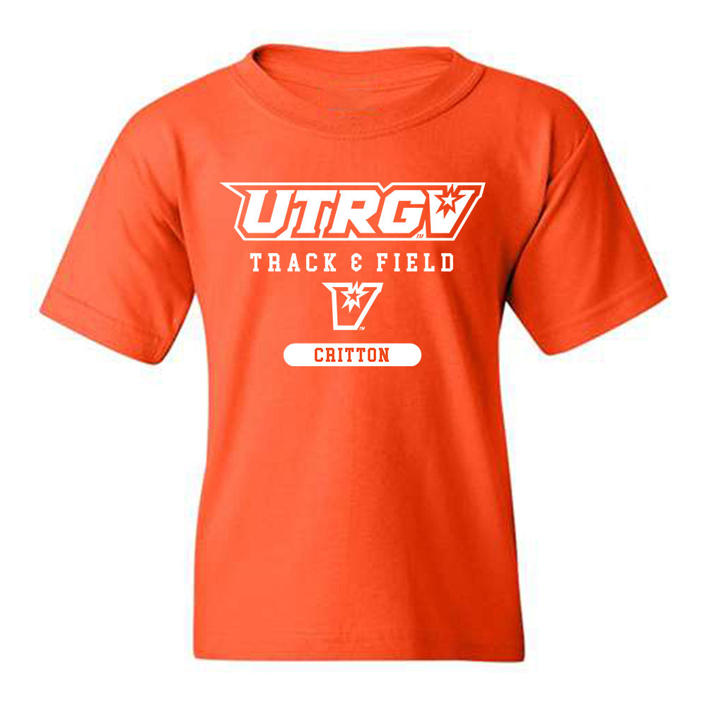 UTRGV - NCAA Men's Track & Field : Jaylen Critton - Classic Shersey Youth T-Shirt