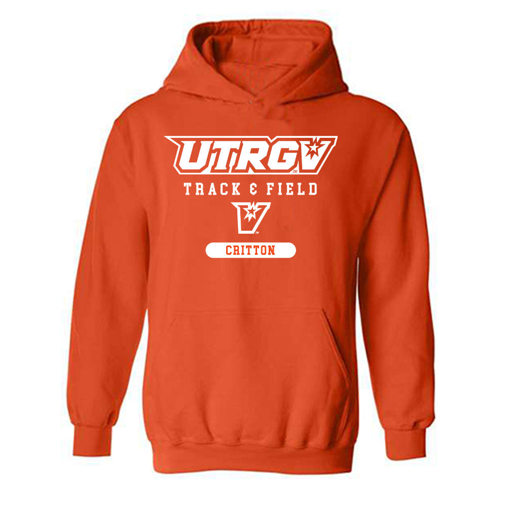 UTRGV - NCAA Men's Track & Field : Jaylen Critton - Classic Shersey Hooded Sweatshirt