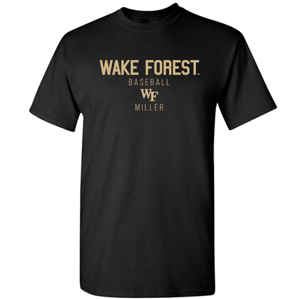 Wake Forest - NCAA Baseball : Cole Miller - Classic Shersey T-Shirt-0