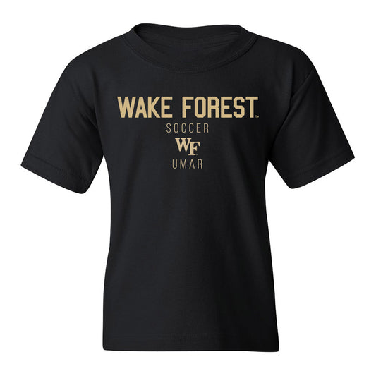 Wake Forest - NCAA Men's Soccer : Basit Umar - Classic Shersey Youth T-Shirt