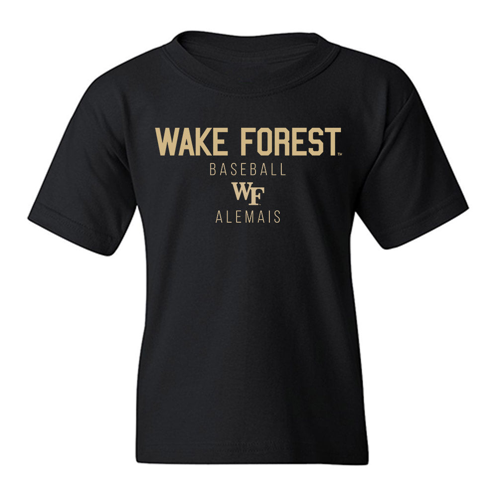 Wake Forest - NCAA Baseball : Seven Alemais - Classic Shersey Youth T-Shirt-0