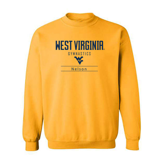 West Virginia - NCAA Women's Gymnastics : Carlee Nelson - Classic Shersey Crewneck Sweatshirt-0