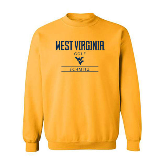 West Virginia - NCAA Men's Golf : Gabe Schmitz - Classic Shersey Crewneck Sweatshirt-0
