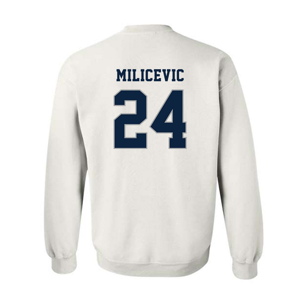 Xavier - NCAA Men's Basketball : Jovan Milicevic - Classic Shersey Crewneck Sweatshirt-1