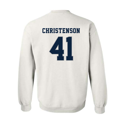 Xavier - NCAA Baseball : Carter Christenson - Classic Shersey Crewneck Sweatshirt-1