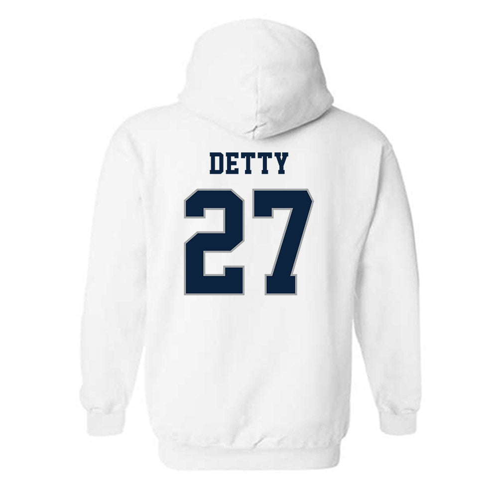 Xavier - NCAA Men's Soccer : Ely Detty - Classic Shersey Hooded Sweatshirt-1