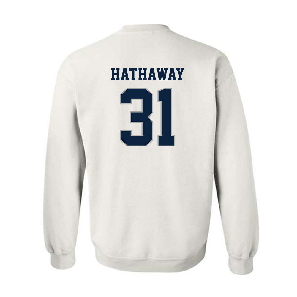 Xavier - NCAA Women's Lacrosse : Genevieve Hathaway - Classic Shersey Crewneck Sweatshirt-1