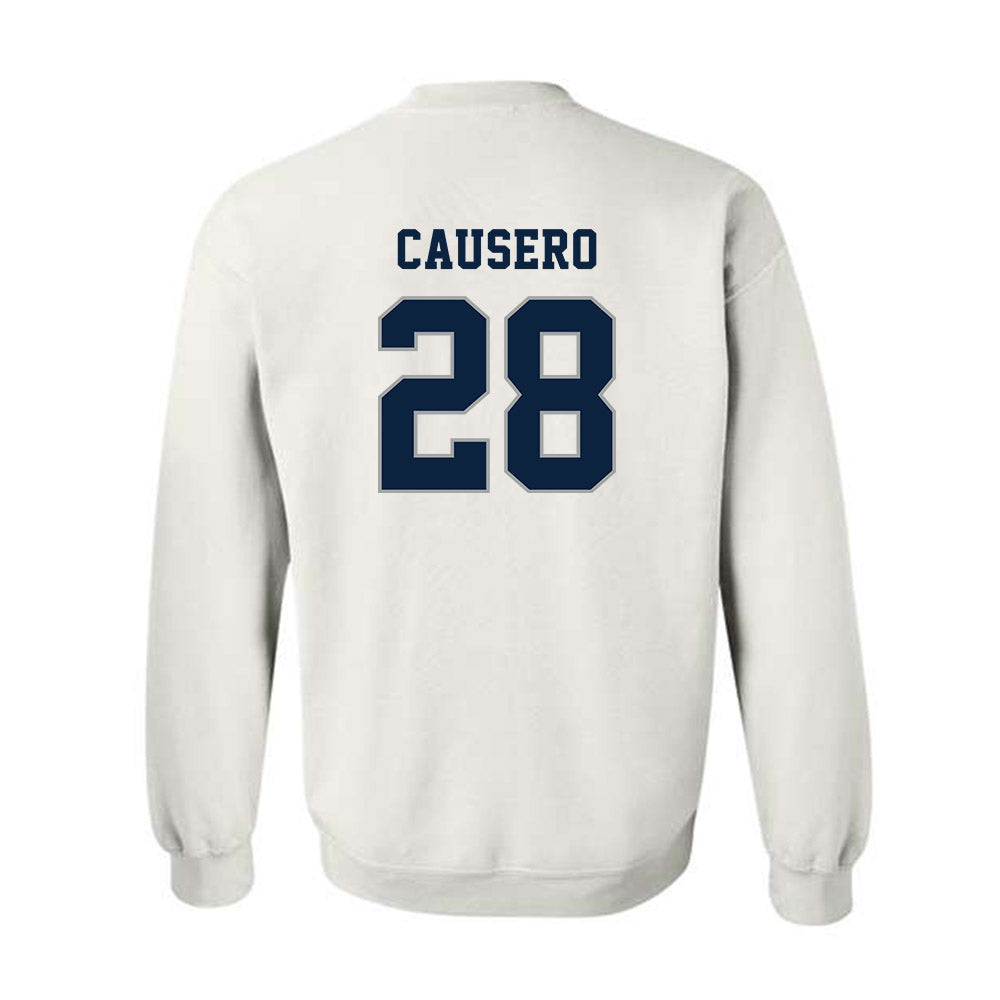 Xavier - NCAA Baseball : Lincoln Causero - Classic Shersey Crewneck Sweatshirt-1
