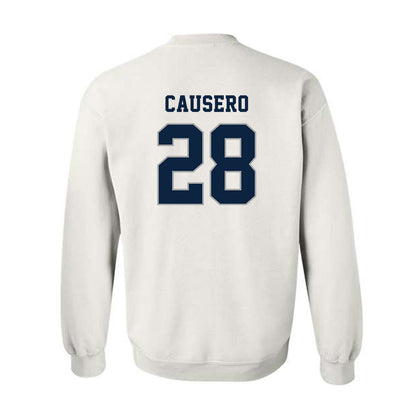 Xavier - NCAA Baseball : Lincoln Causero - Classic Shersey Crewneck Sweatshirt-1