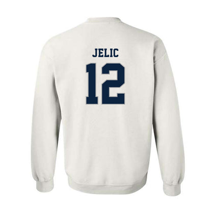Xavier - NCAA Baseball : Jason Jelic - Classic Shersey Crewneck Sweatshirt