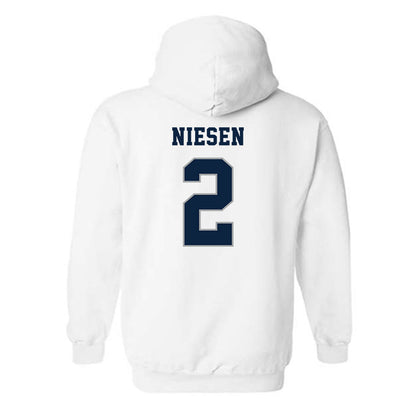 Xavier - NCAA Women's Volleyball : Kelsey Niesen - Classic Shersey Hooded Sweatshirt-1