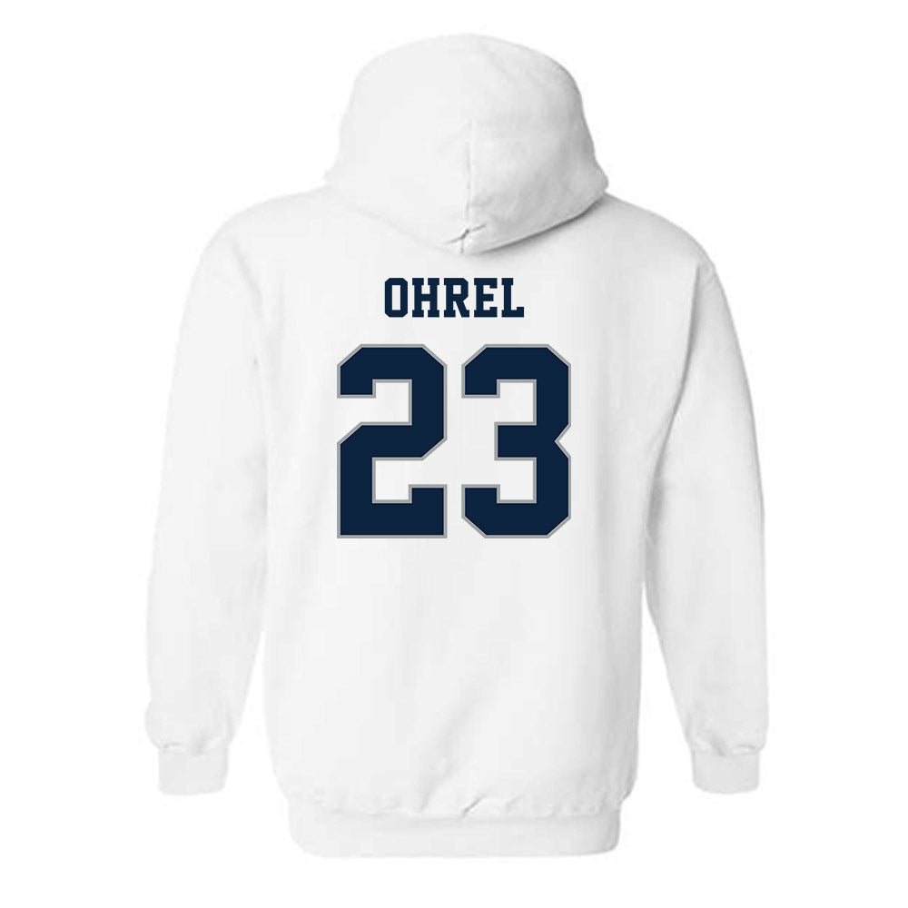 Xavier - NCAA Women's Lacrosse : Riley Ohrel - Classic Shersey Hooded Sweatshirt-1