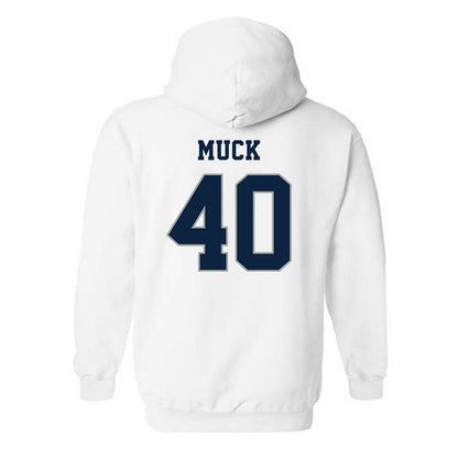 Xavier - NCAA Baseball : Karter Muck - Classic Shersey Hooded Sweatshirt-1