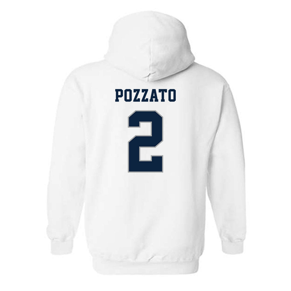 Xavier - NCAA Men's Basketball : Gabriel Pozzato - Classic Shersey Hooded Sweatshirt-1